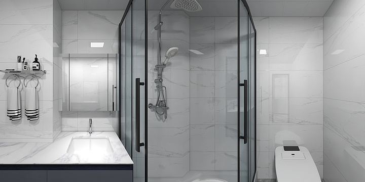 CRMmtPAO-现代无主灯黑白灰-装修设计方案