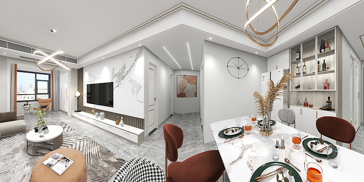 室内全景-莲城首府贺总-装修设计方案