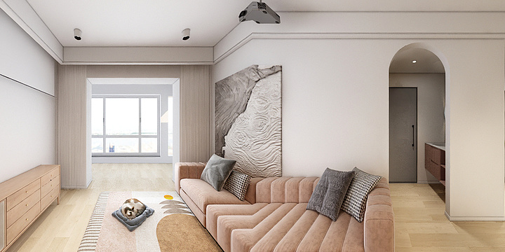 厦门艺晟堂装饰设计工程有限公司-中铁A02户型（82m²)-装修设计方案