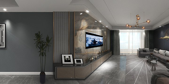 重义达建筑装饰-岭南澳苑03户型-装修设计方案