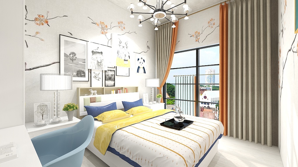 菜鸟鲍宝-焦凯峰的108平米室内设计-装修设计方案