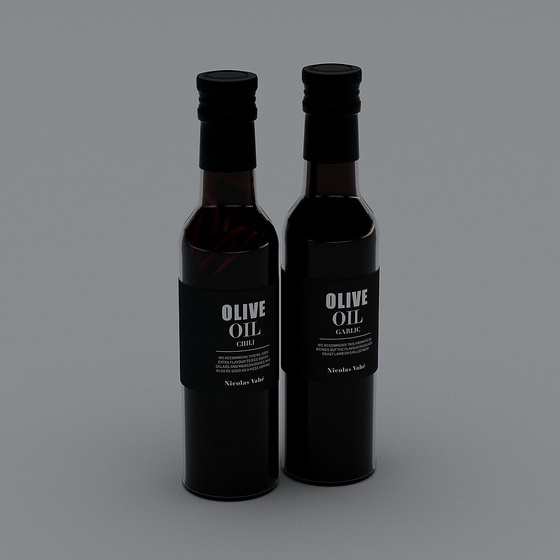 Free 3D Olive Oil Bottle Max