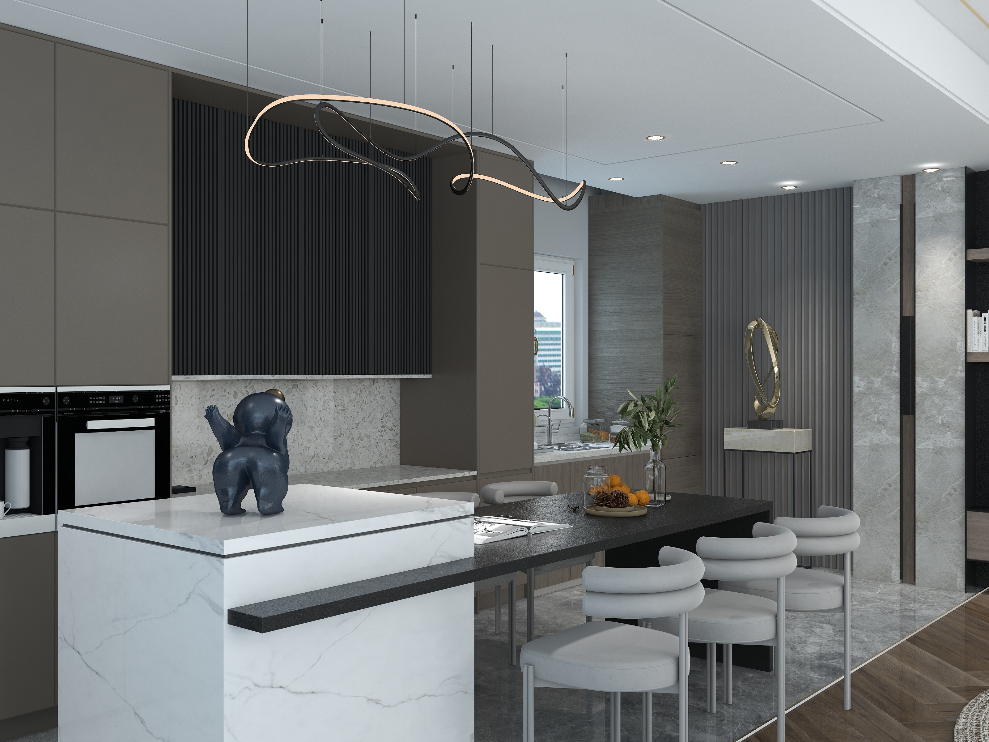 ARLEN六合空间-现代风格120平方复式-装修设计方案