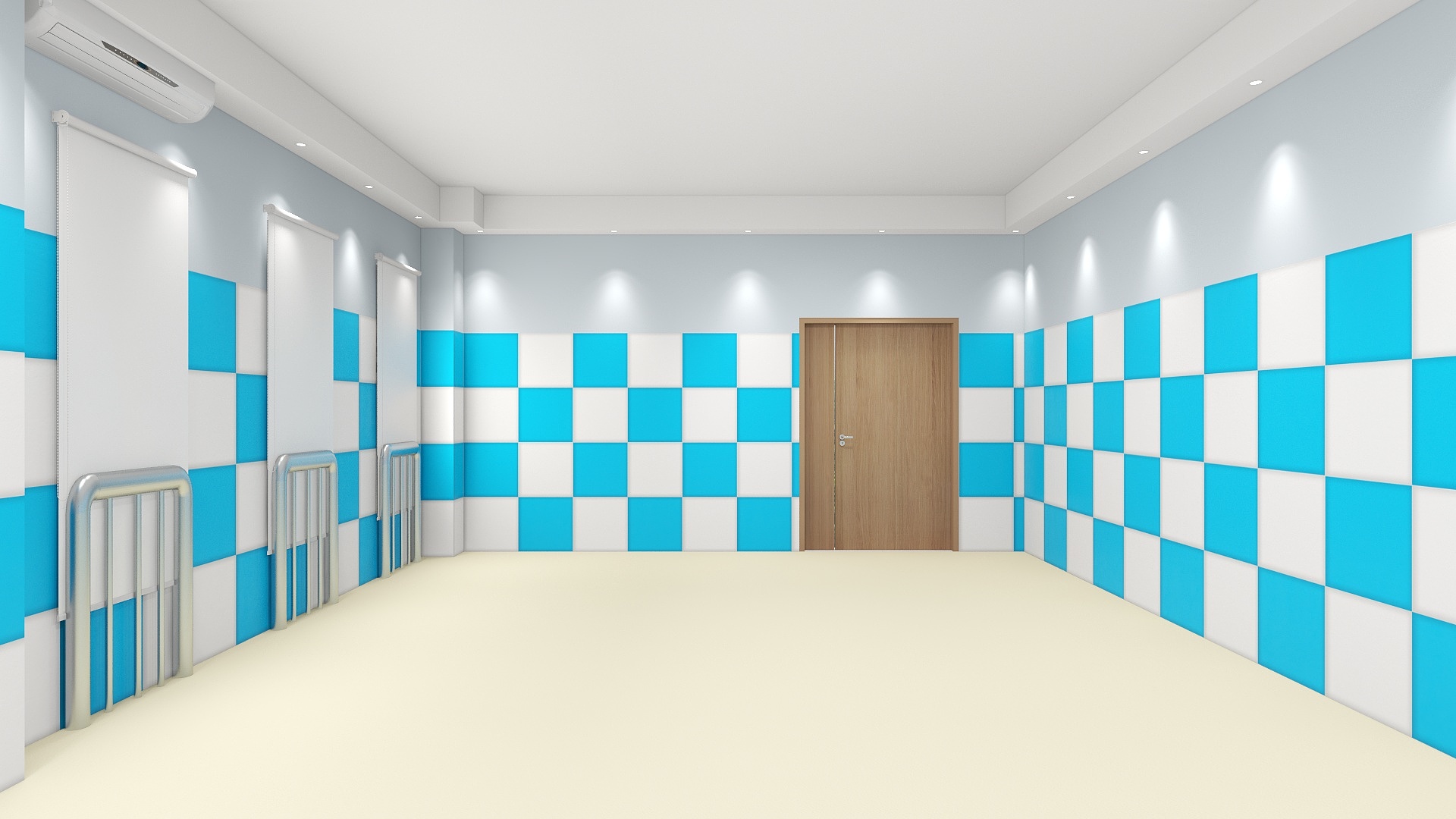 达芬奇CODE-宣泄室蓝白~有窗-装修设计方案