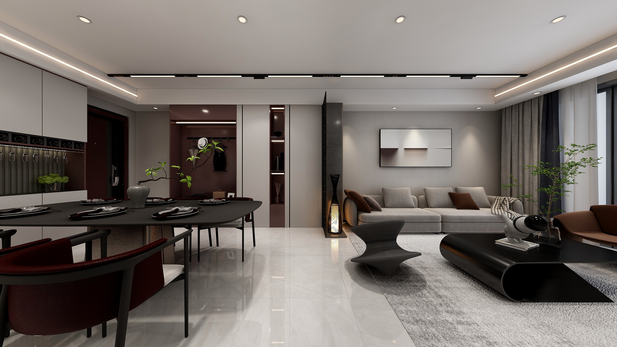 从心从此-141㎡1室-装修设计方案