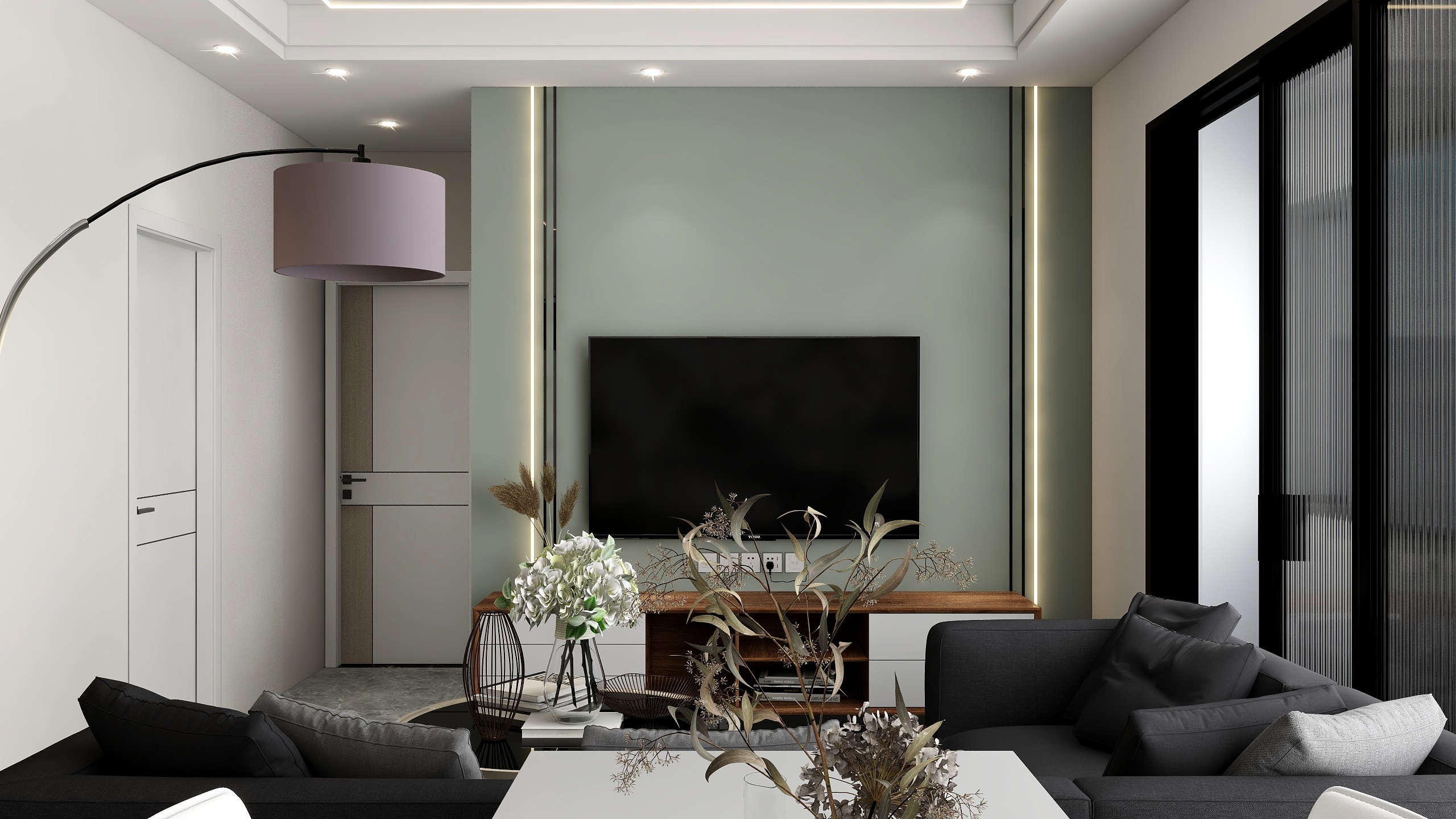 空间设计18-瑞和园89.50㎡B户型3室2厅1卫-装修设计方案