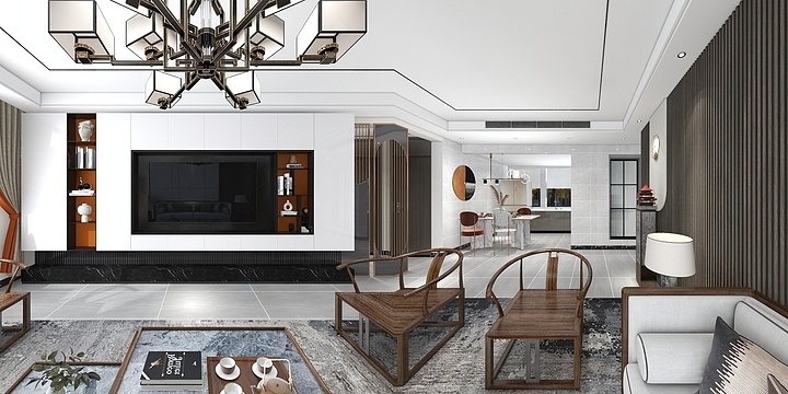 雅居园新中式风格-设计师徐存希15761610230-装修设计方案