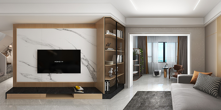 设计师蒋鹏辉-现代极简-装修设计方案