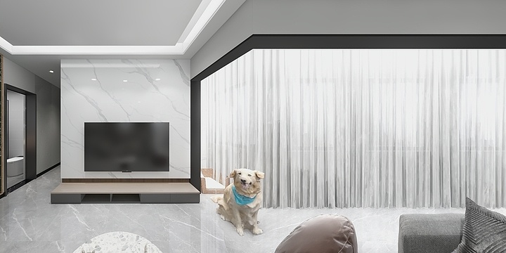 万藏于心不表于情-瑞和园89.50㎡B户型3室2厅1卫-装修设计方案