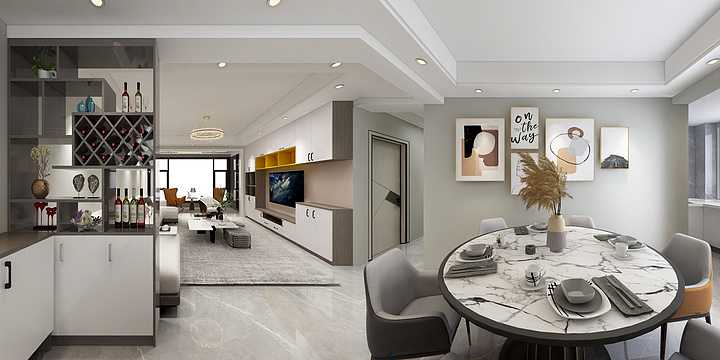 全屋定制设计舒-华杰壹城1栋2单元3003-装修设计方案