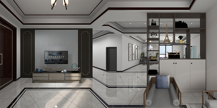 酷家装饰玖绮-候贯刘家庄.dwg-装修设计方案