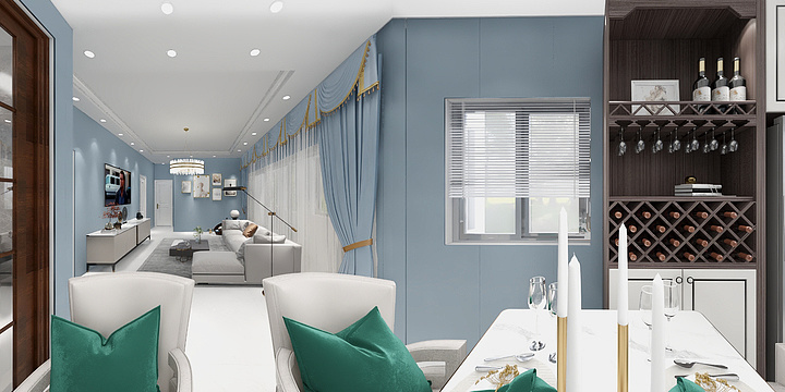 数智设计-瑞和园89.50㎡B户型3室2厅1卫-装修设计方案