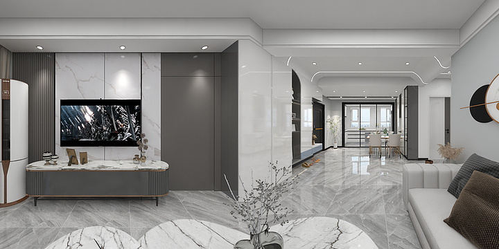 喵柚薄荷-现代轻奢风-装修设计方案