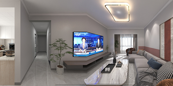 仟帆装饰设计-大都锦城3房2卫-装修设计方案