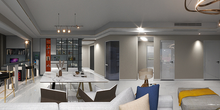 骊羽设计-高宇御峰133方案二.dwg-副本-副本-装修设计方案