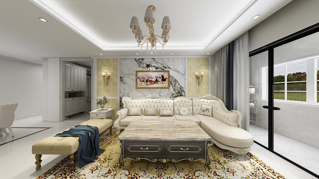 清风blue-渲染灯光高级证书作业-装修设计方案