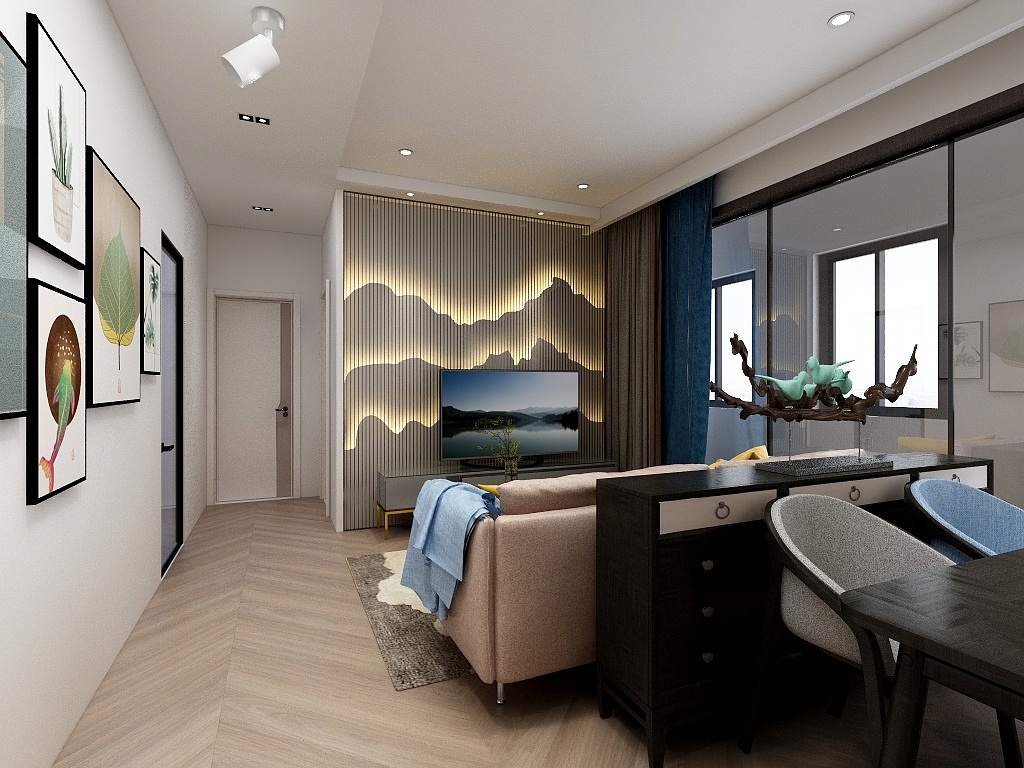 栖云居-瑞和园89.50㎡B户型3室2厅1卫-装修设计方案