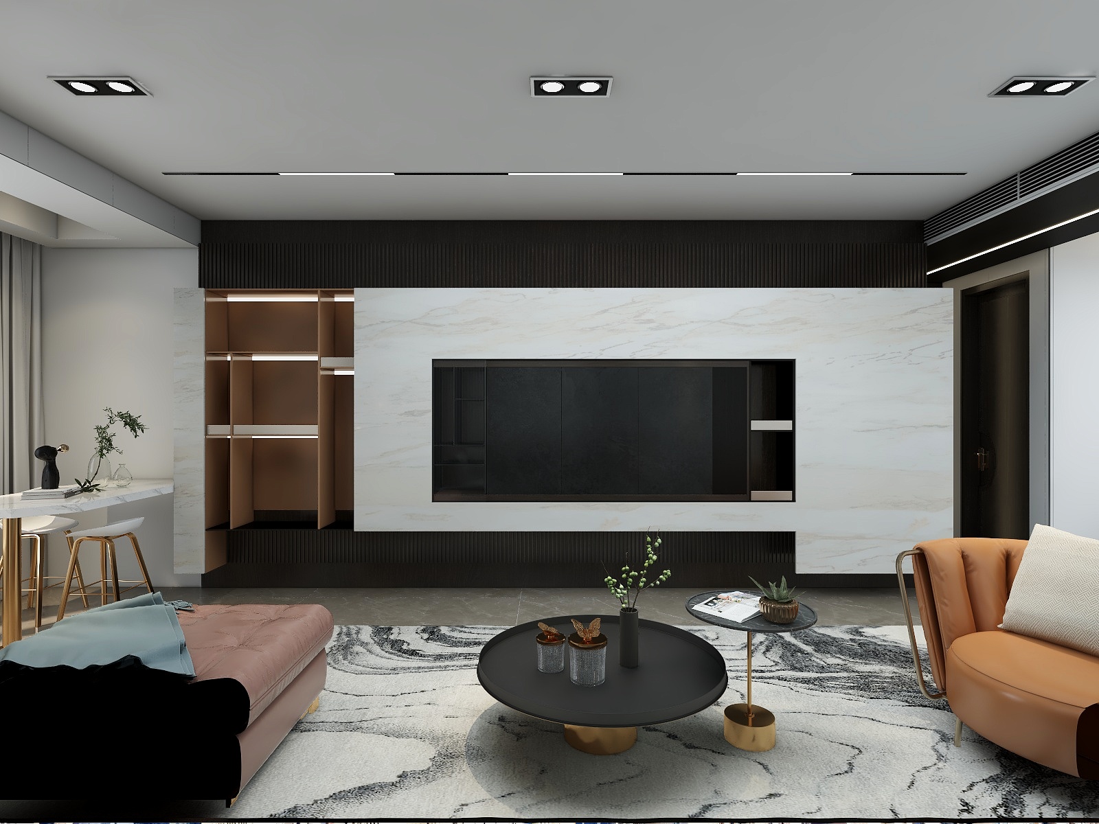 Y杨佩妮Y-四室两厅，轻奢137平-装修设计方案