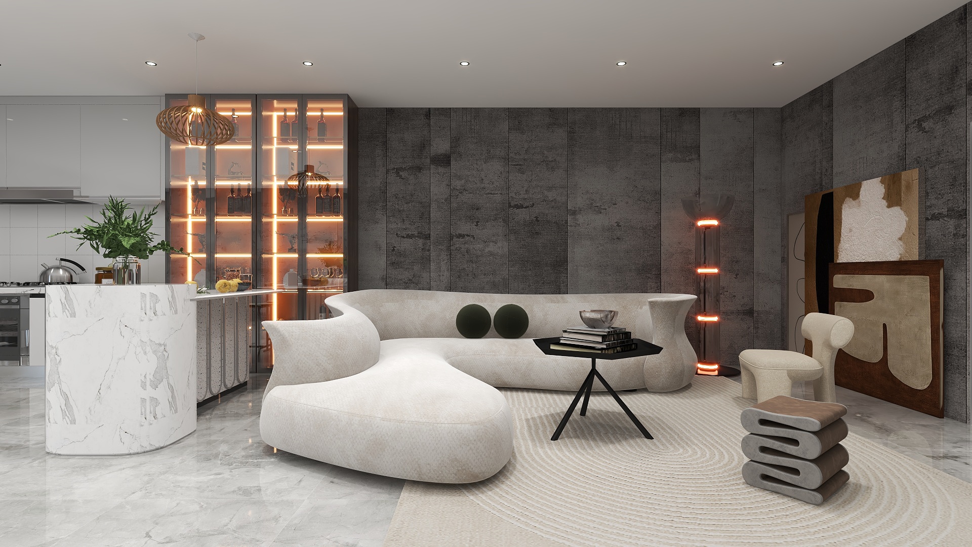 RS设计-极简轻奢公寓-装修设计方案