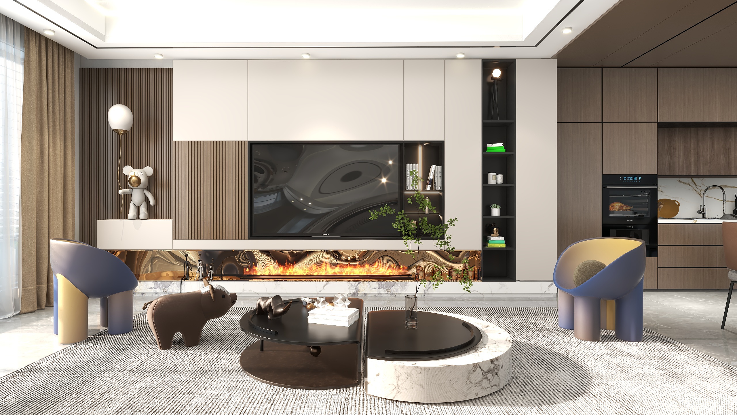 Mr衡子-现代客餐厅-装修设计方案