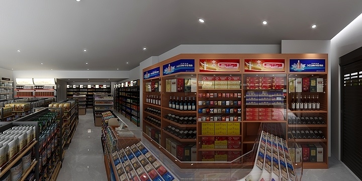 雅舍装饰设计-香山湖南门商店-装修设计方案