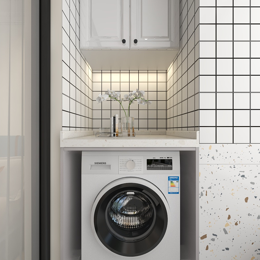 自由设计师-十二-《撞色设计》+118平奶油系法式复古风一层阳台装修效果图第2张