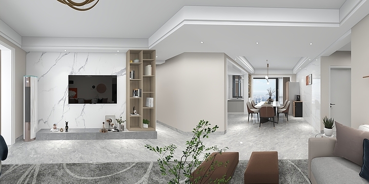 新空间全案设计-书香苑-9-801-装修设计方案