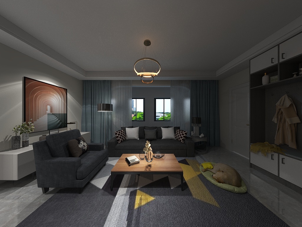 七秒記憶儿-瑞和园89.50㎡B户型3室2厅1卫-装修设计方案