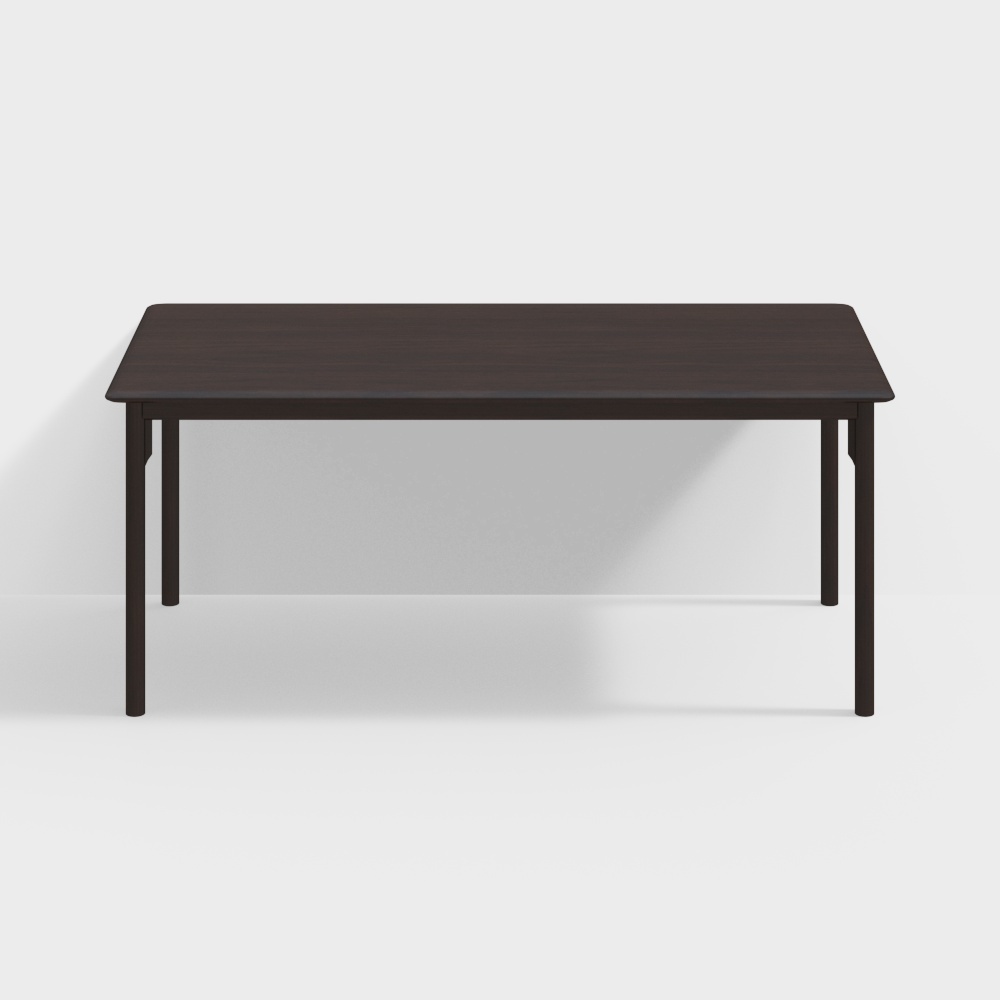 四柱餐桌-1.8m3D模型