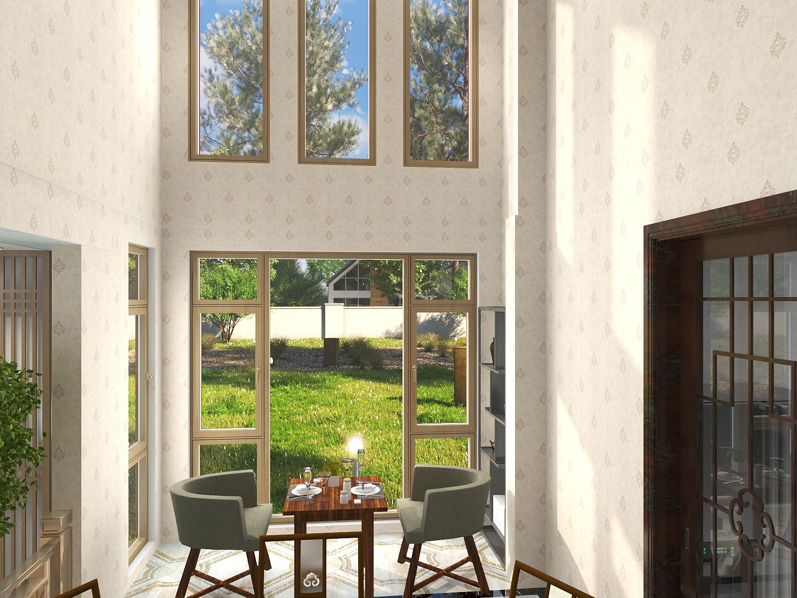 Kingsomwang-中海央墅53号别墅中式窗型图-装修设计方案