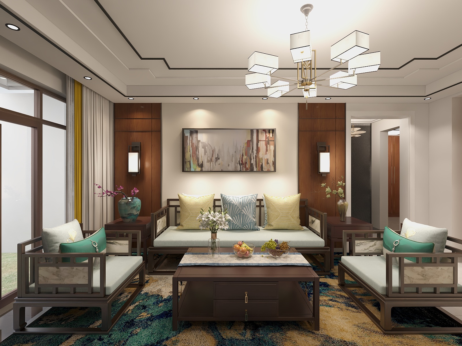 资深设计师徐浩天-博翠天宸新中式设计方案-装修设计方案