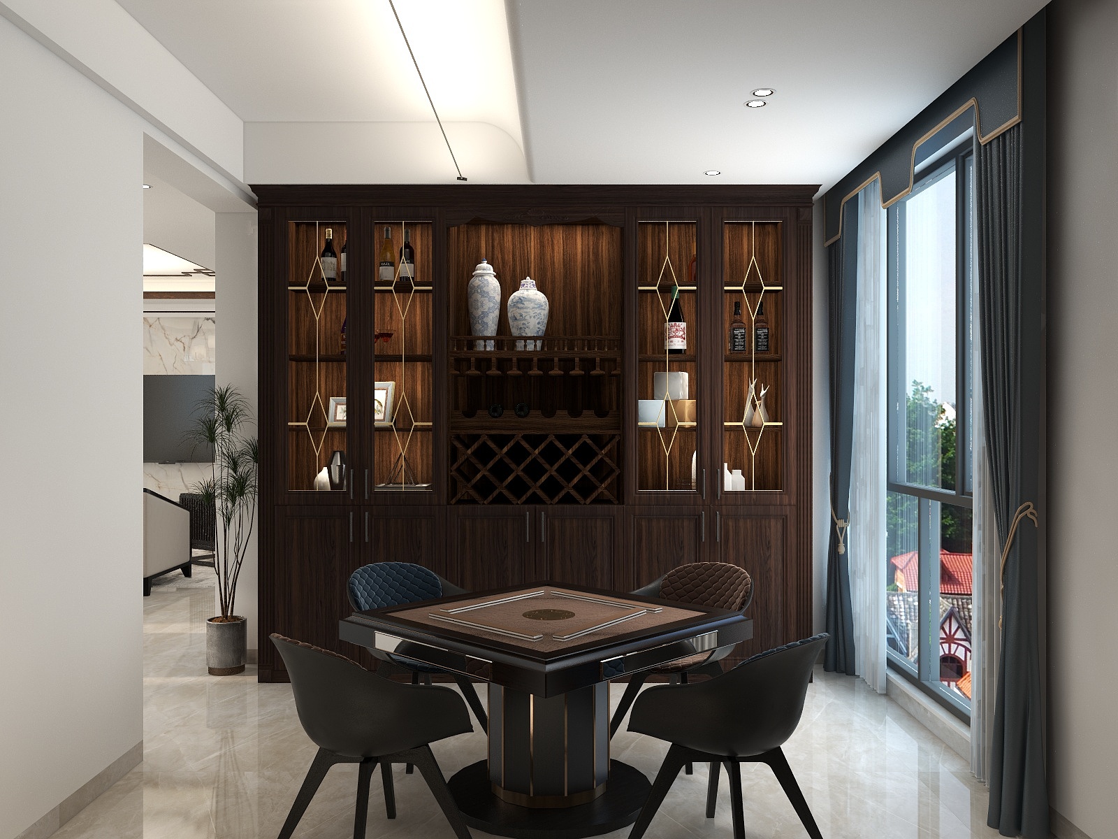 -叶文-148㎡新中式3居室装修效果图