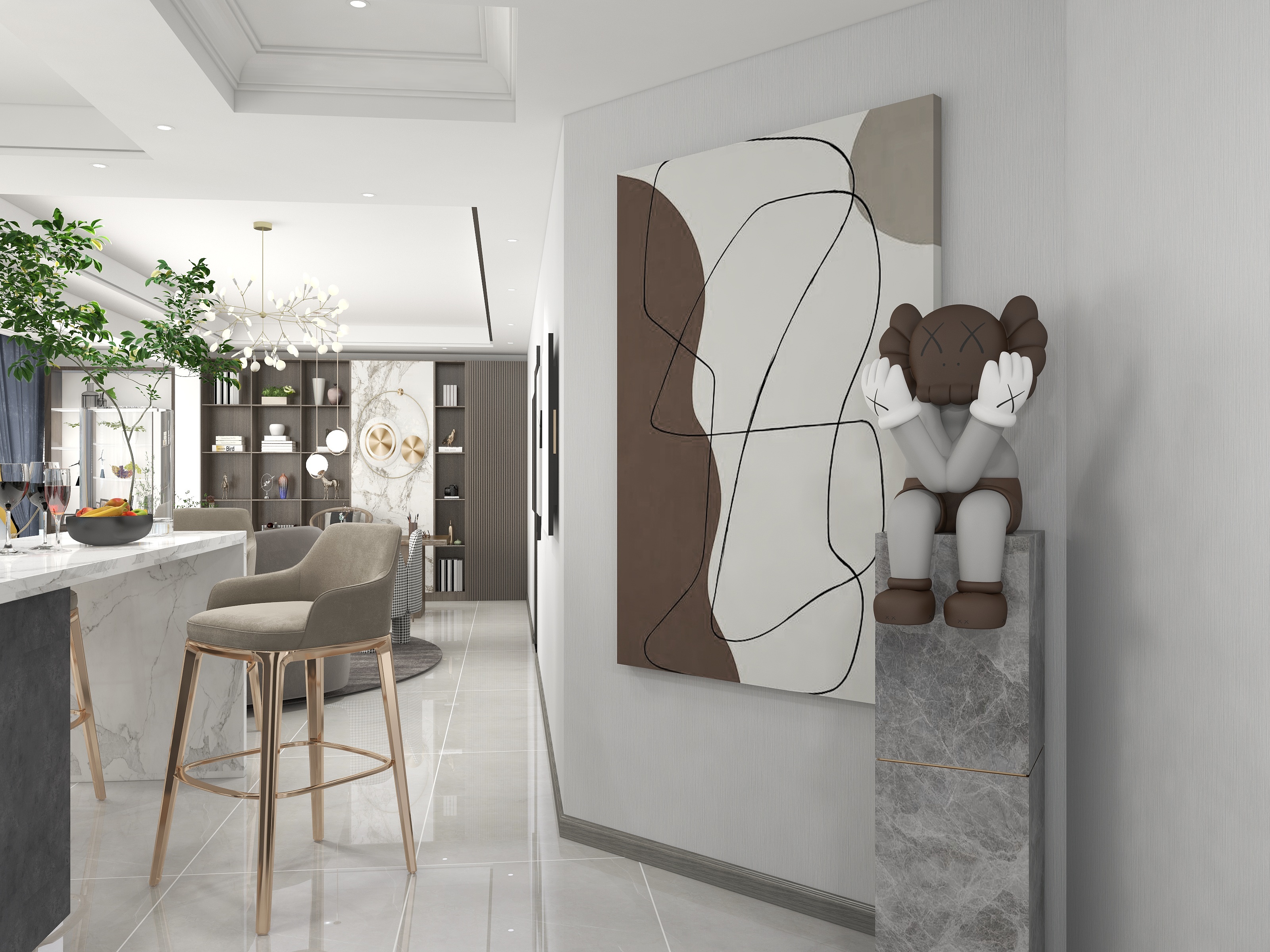 灵魂与艺术共创-轻奢风-装修设计方案