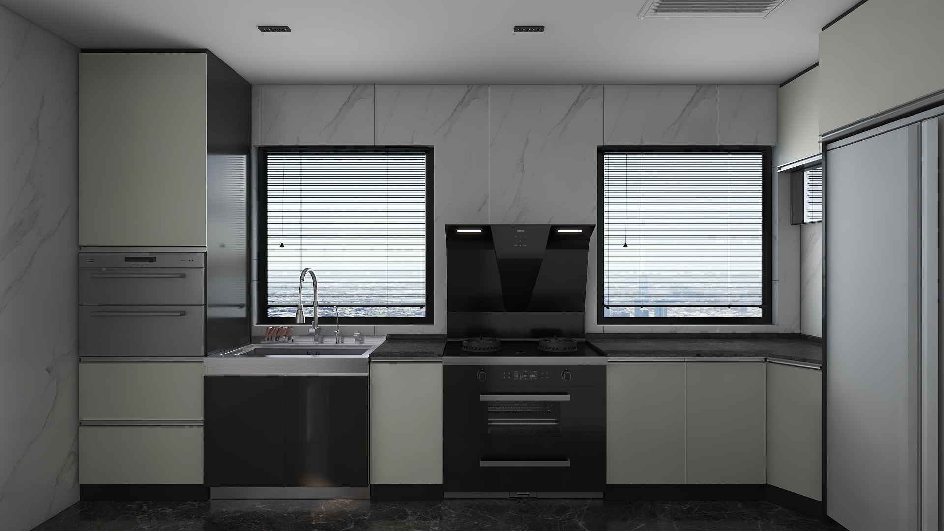 泓澐-瑞和园_3室2厅1卫-A-装修设计方案