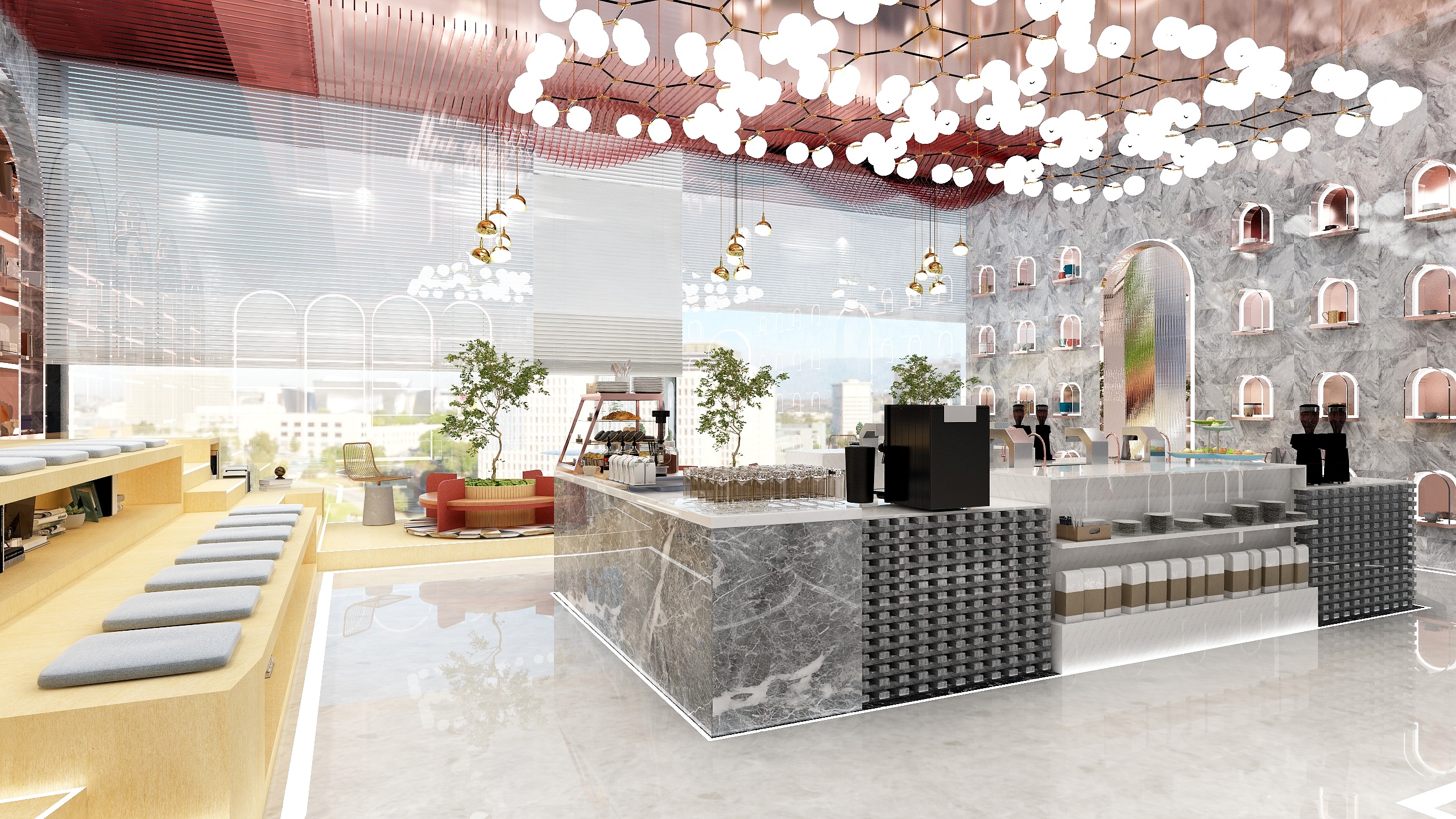 福老村民-咖啡空间设计-装修设计方案