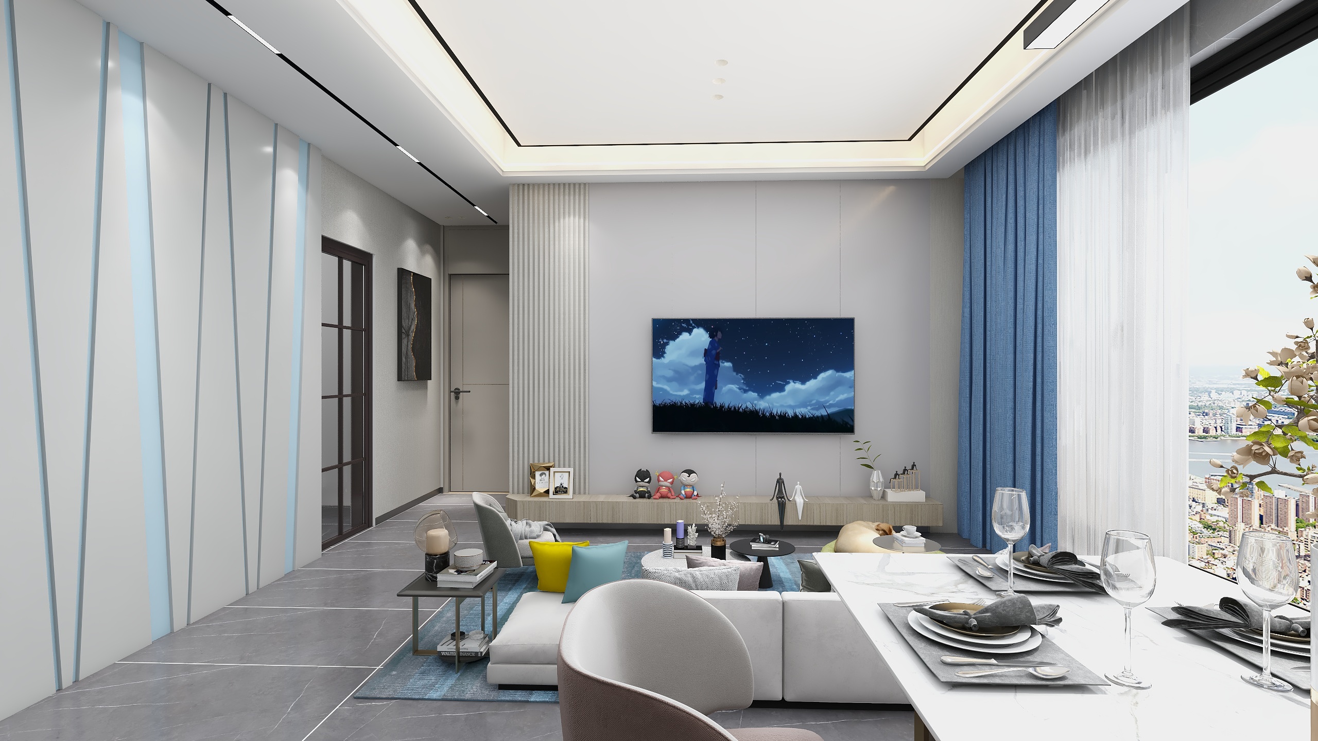 2022开心就好-瑞和园89.50㎡B户型3室2厅1卫-装修设计方案