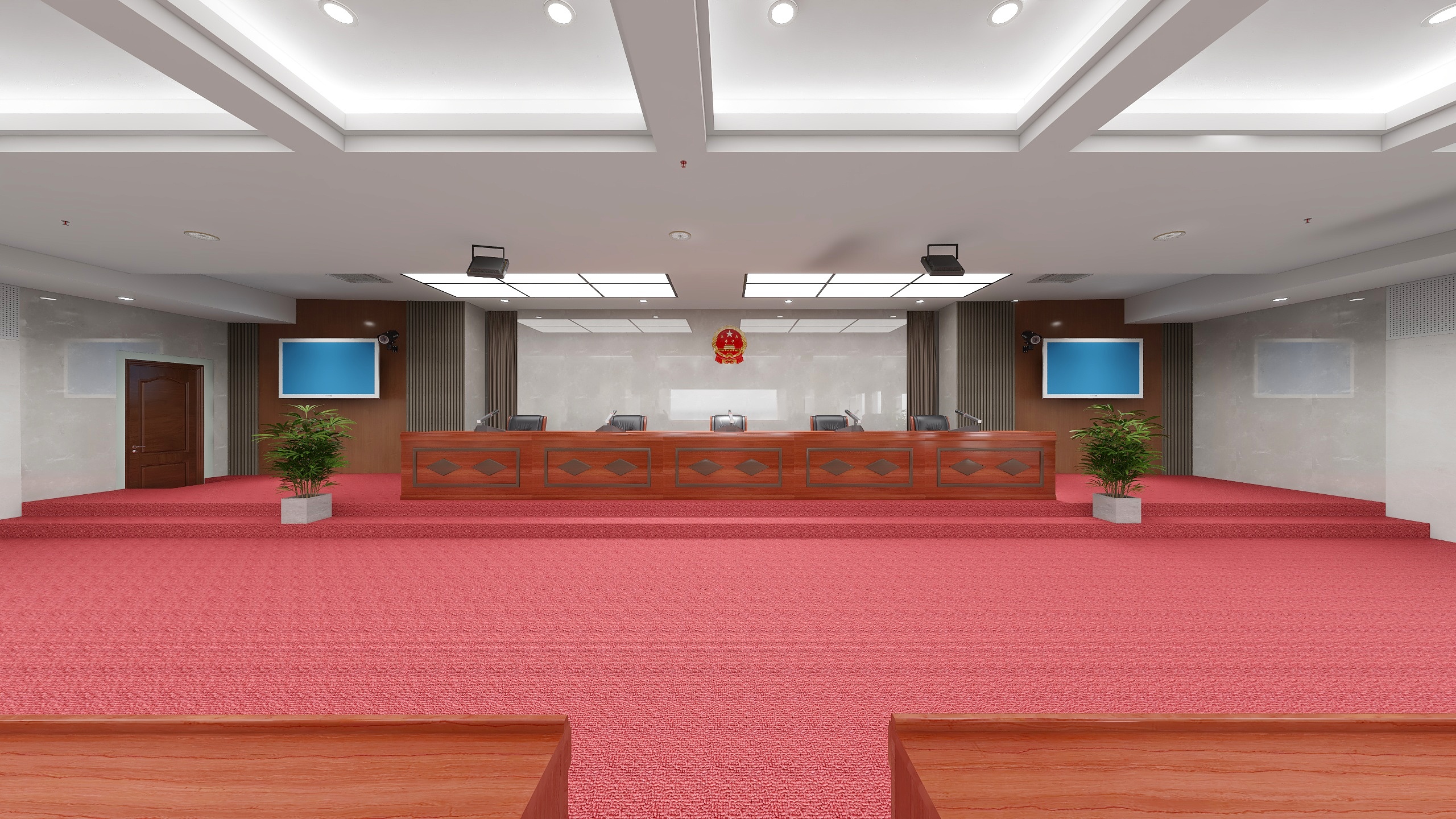 宿迁市华博建筑装饰有限公司-宿迁**会议室-装修设计方案