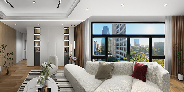 玲珑心2022-瑞和园89.50㎡B户型3室2厅1卫-装修设计方案