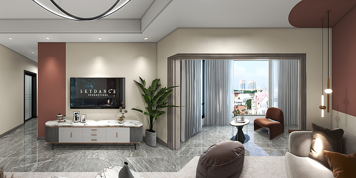 独立全案设计-邦泰天誉效果图-装修设计方案