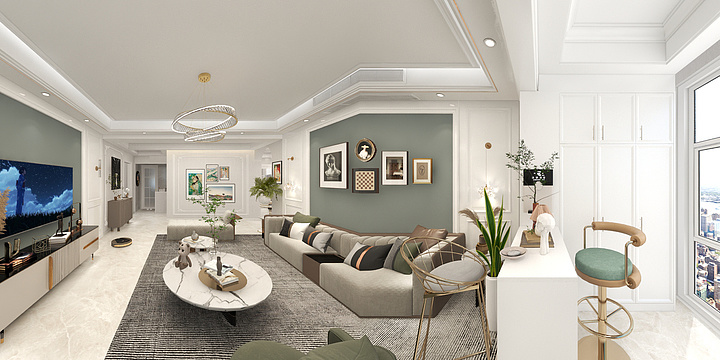 远鹏全屋定制-尚远国际2-2-1902.-装修设计方案