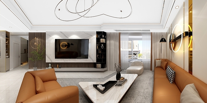 小橘子吖-铂悦兴隆府139㎡轻奢风-装修设计方案