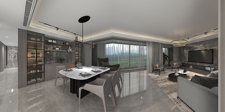 马钰6994-《住宅》现代沉元160m²-装修设计方案