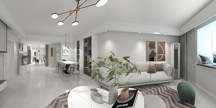 宋雅倩空間设计-鸿泰公寓三稿-装修设计方案