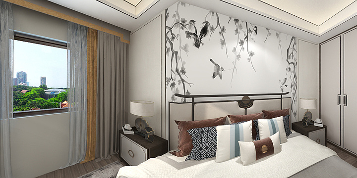 135****8468tRub-模板副本-129平新中式3居-装修设计方案