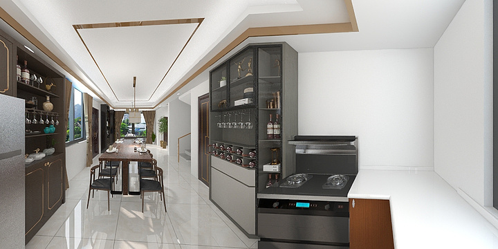 湖畔设计-蔡甸万湾胡总-装修设计方案