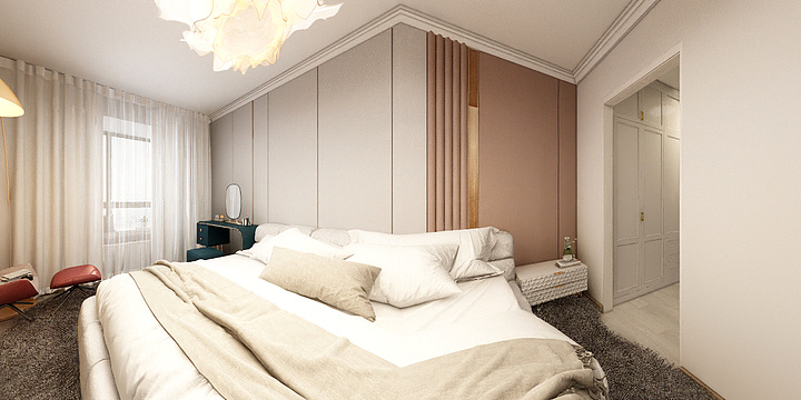 杨小艾吖~-奶油风-装修设计方案