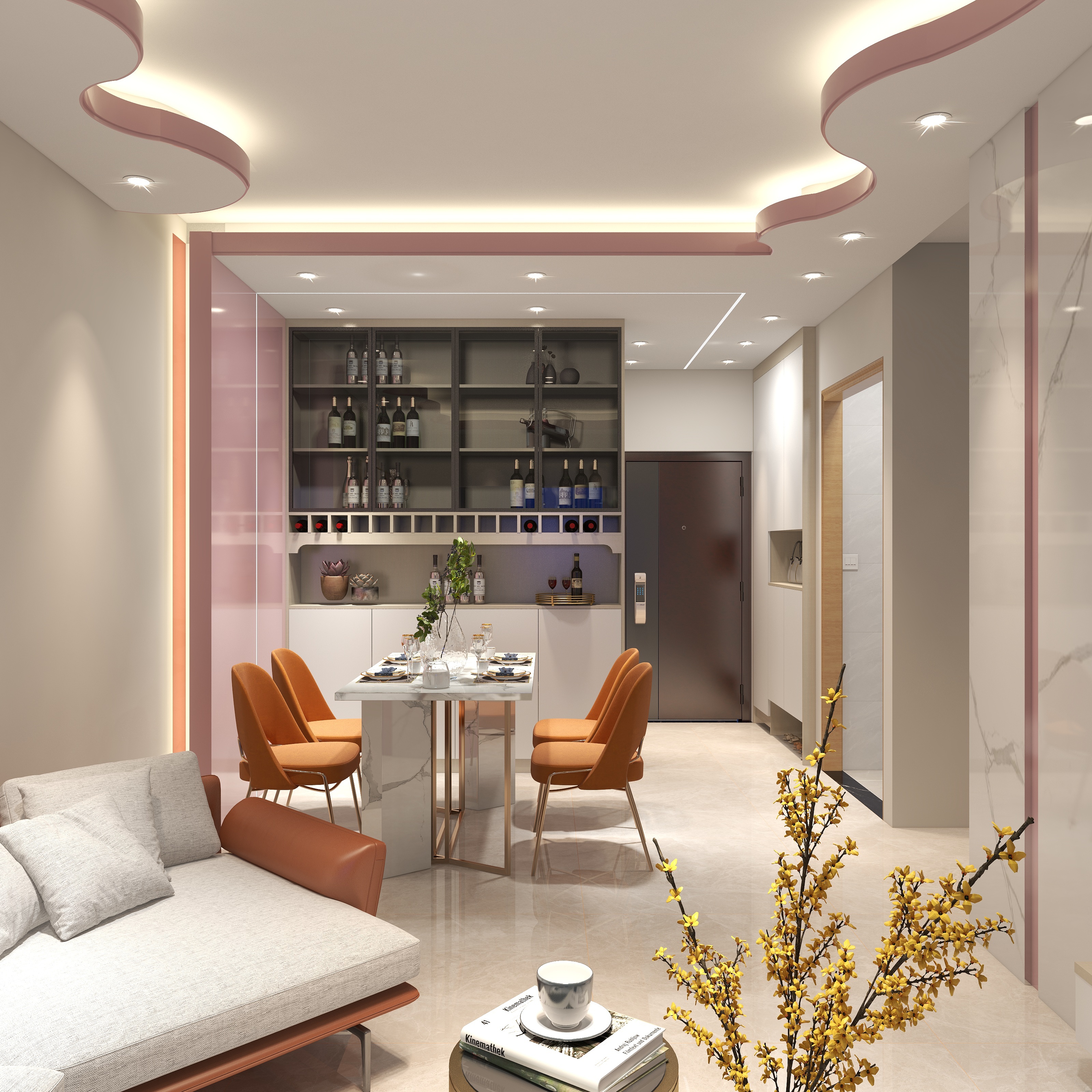 刘兴-德信海德公园83.00㎡A2’3室2厅1卫1厨-装修设计方案