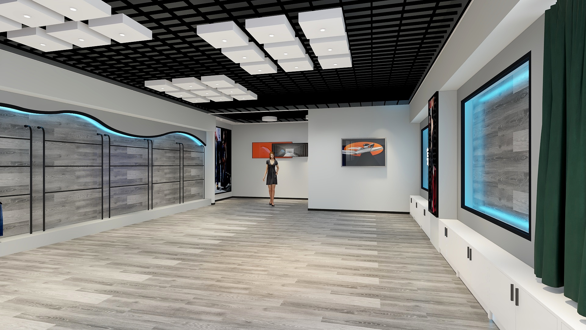 唐湘红-裳布齐直播间装修效果图