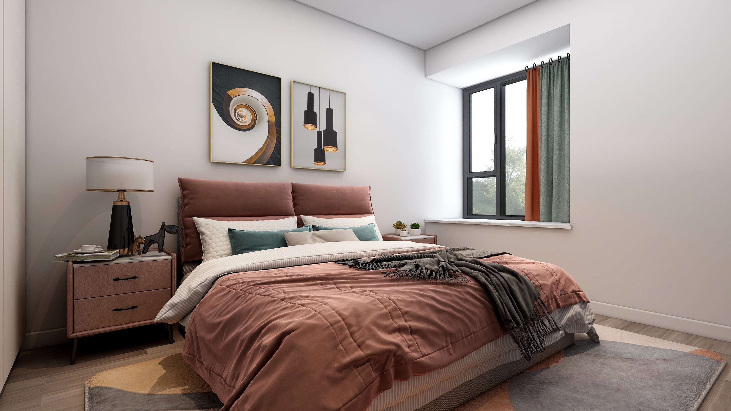 三茶R-现代简约三室两厅-装修设计方案