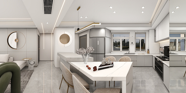 空间规划王-半岛城邦240金总-装修设计方案